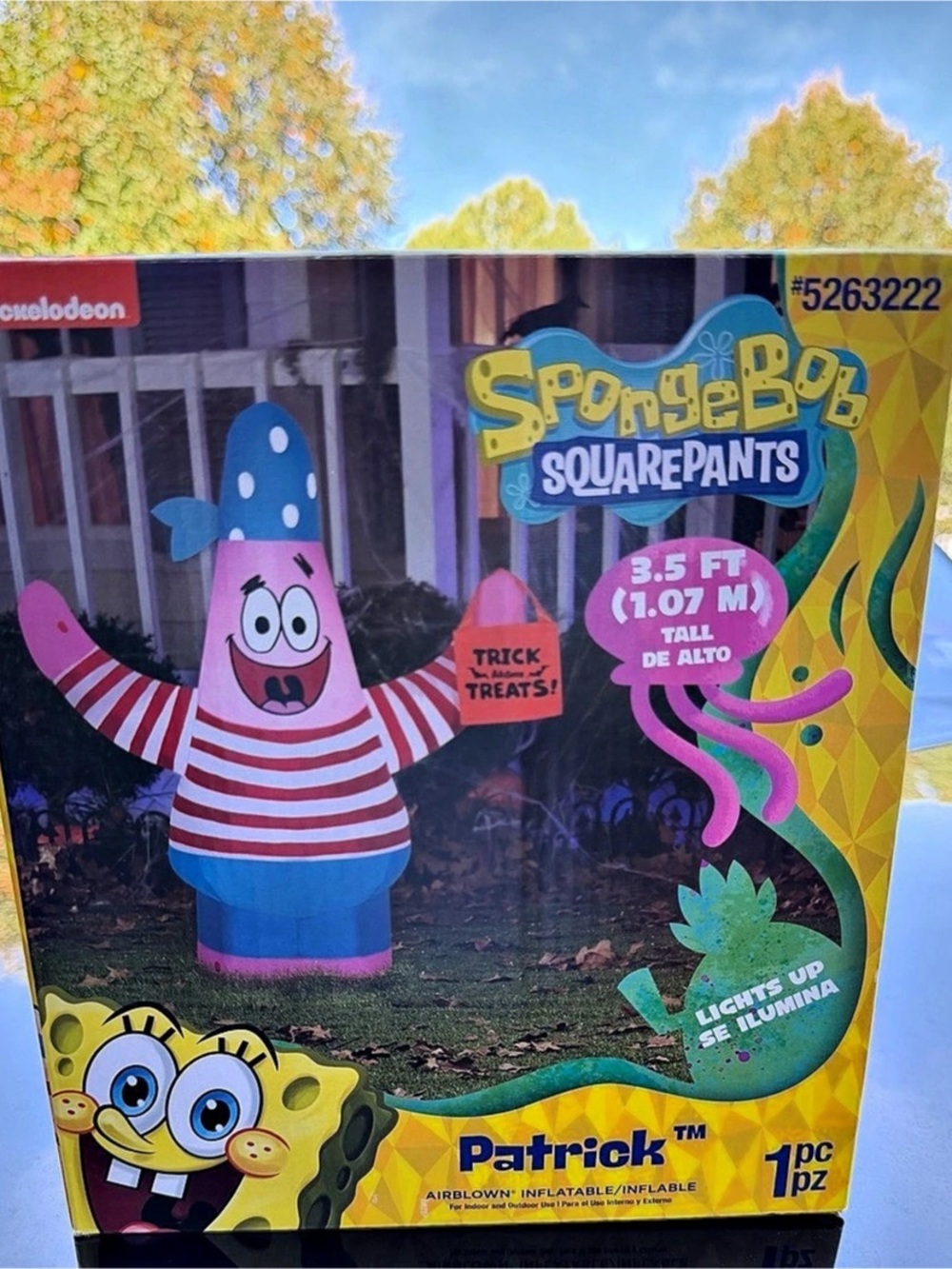 Nickelodeon SpongeBob SquarePants Patrick 3.5 Ft Inflatable 3.5 Ft Inflatable